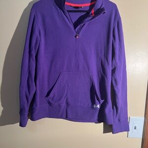 Women’s Under Armour Purple Lightweight Fleece Quarter Zip